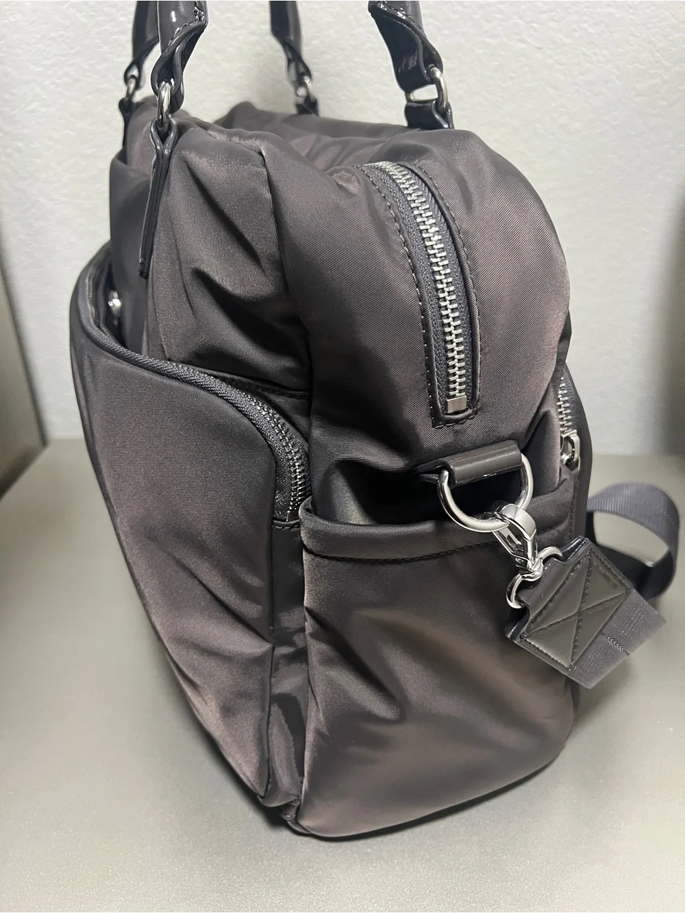 NWT MZ Wallace Large Gramercy Satchel in Magnet Air